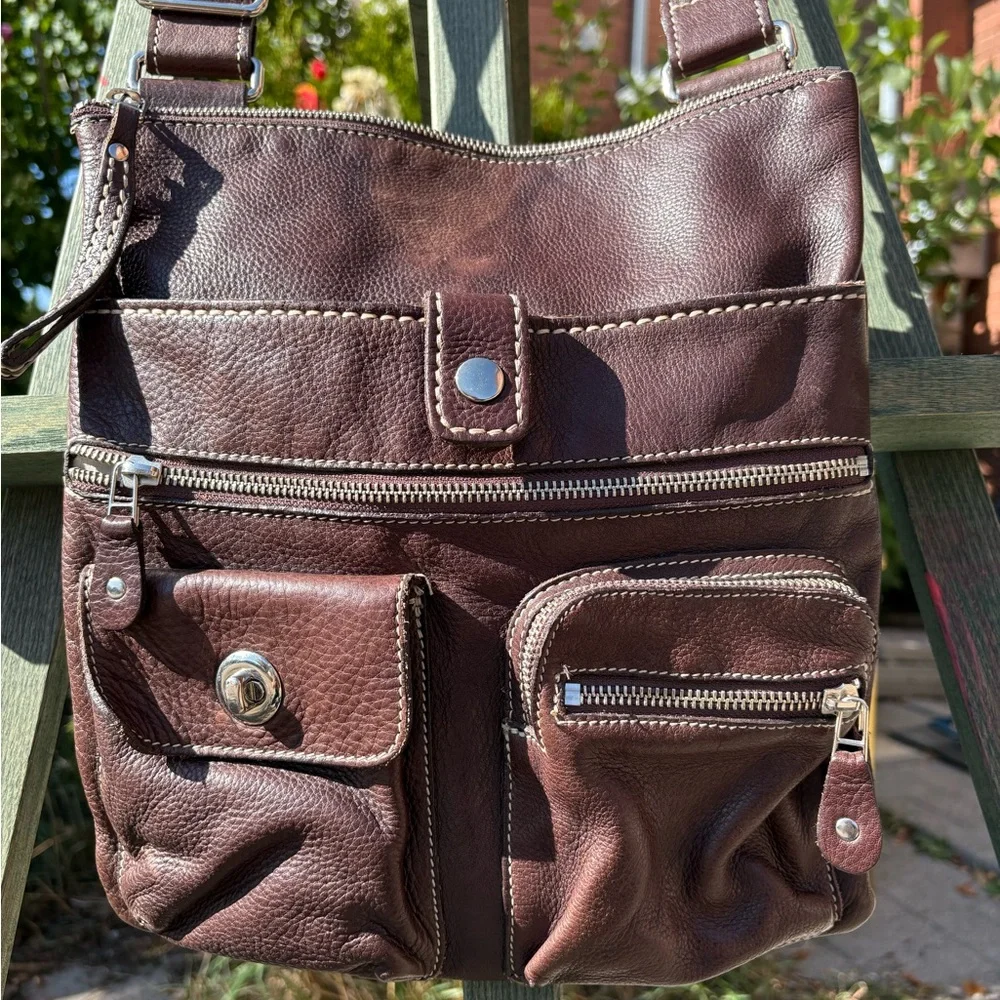 Roots Brown Crossbody Bag - Picture 3 of 7